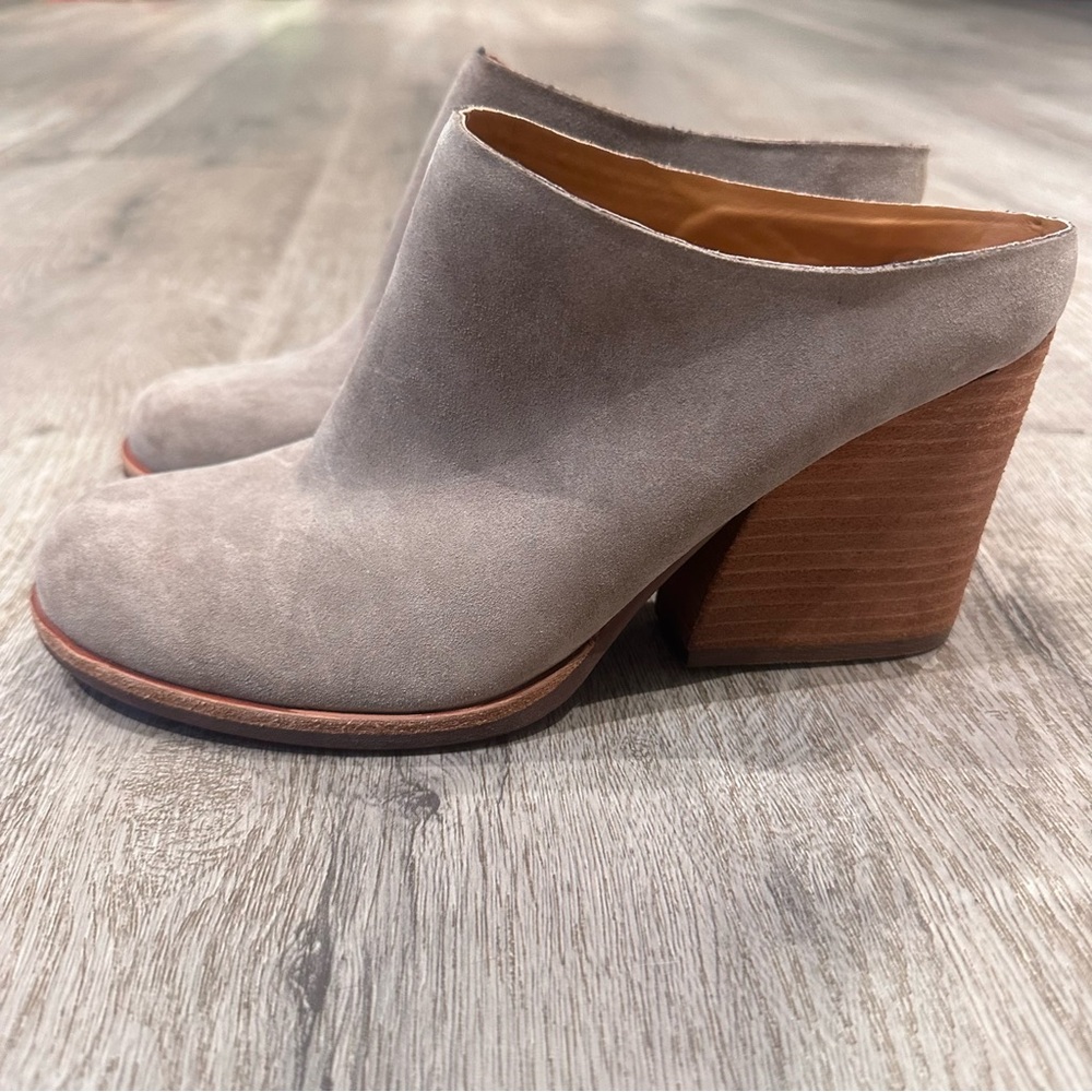 Kork-Ease Challis Mule block heel Taupe Suede size 8.5